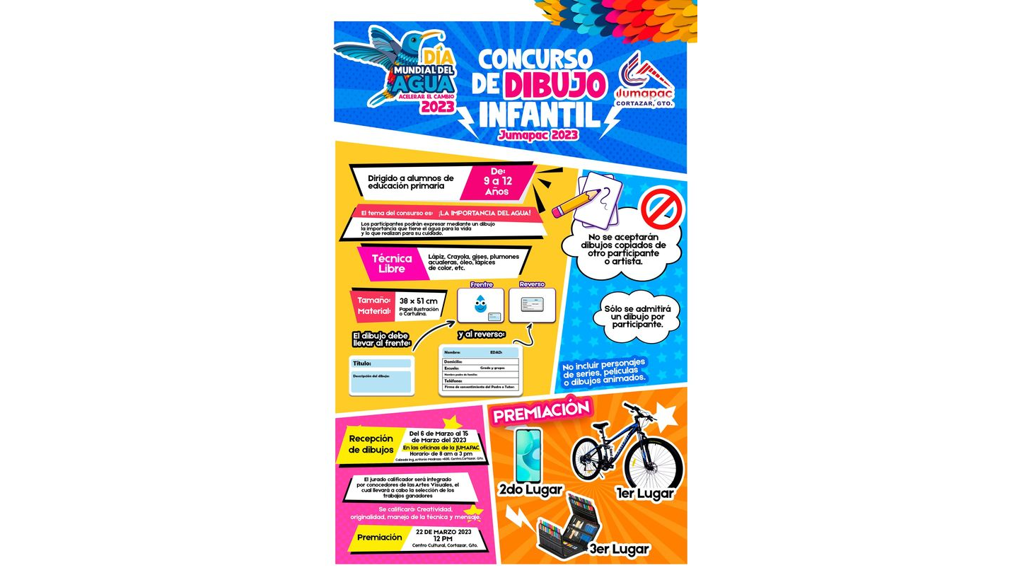 Invitan a niños a concurso de Dibujo Infantil JUMAPAC 2023 – Reporte Bajío