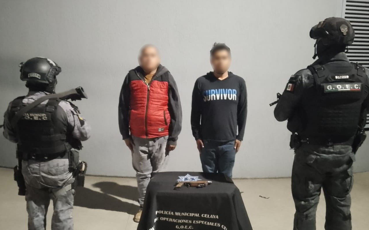Detienen a dos hombres con un arma de fuego – Reporte Bajío